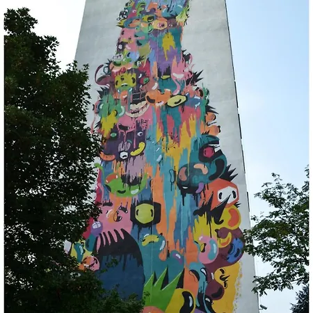 Apartament Street Art Zaspa - Wsrod Murali Apartment Gdansk Exterior photo